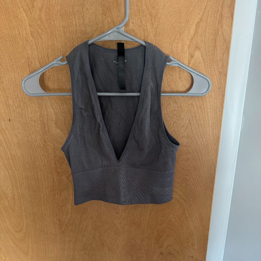 Urban Outfitters Deep V Ribbed Bralette size S